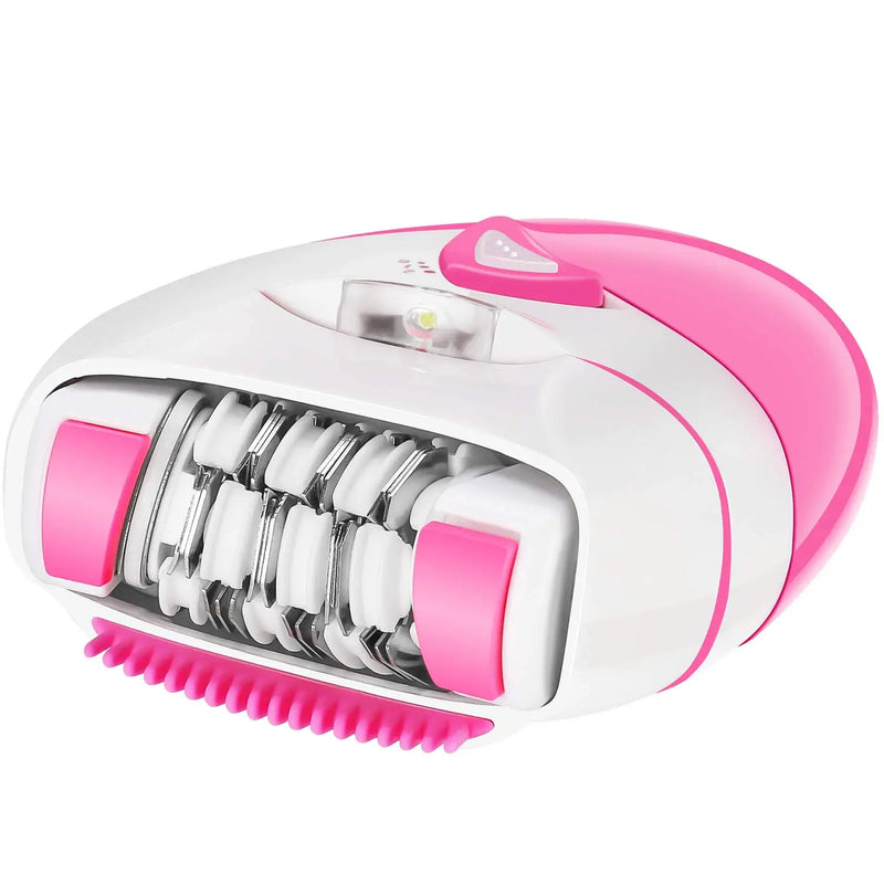 Depilador Elétrico Kemei Recarregável | Corpo Todo com Luz LED, 2 Velocidades e USB