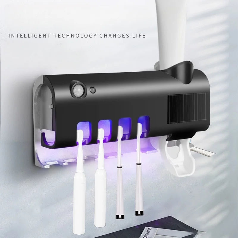 Esterilizador UV Inteligente para Escovas de Dente e Toalhas Higiene Completa sem Esforço!