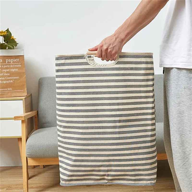 Saco Organizador de Algodão Linen - Estilo Moderno com Alças Solução prática e ecológica para organizar seus pertences!