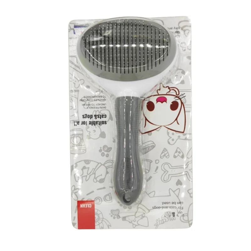 Pente Autolimpante para Gatos - Remove Pelos com Facilidade!