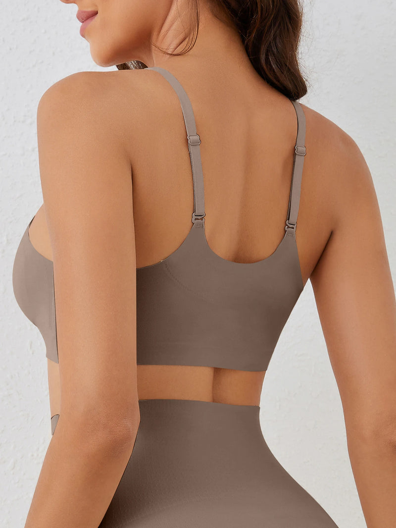 Sutiã Sem Costura V-Neck | Conforto, Estilo e Liberdade para o Dia a Dia