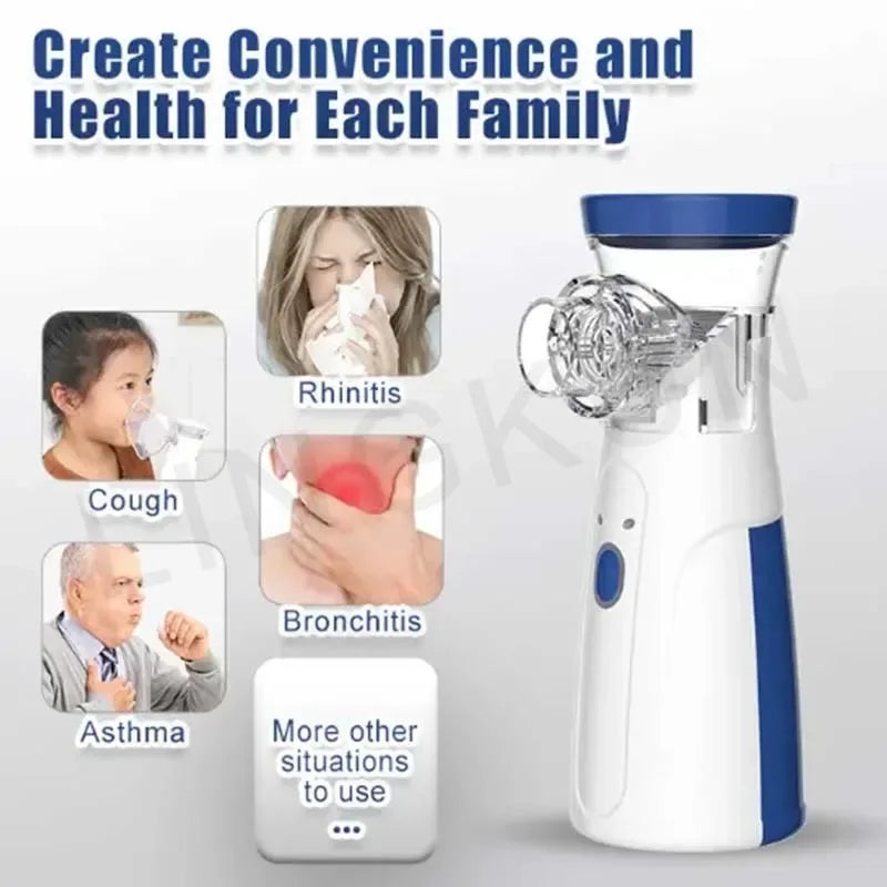 Nebulizador Portátil LINGKUN | Silencioso, Eficiente e Ideal para Toda a Família