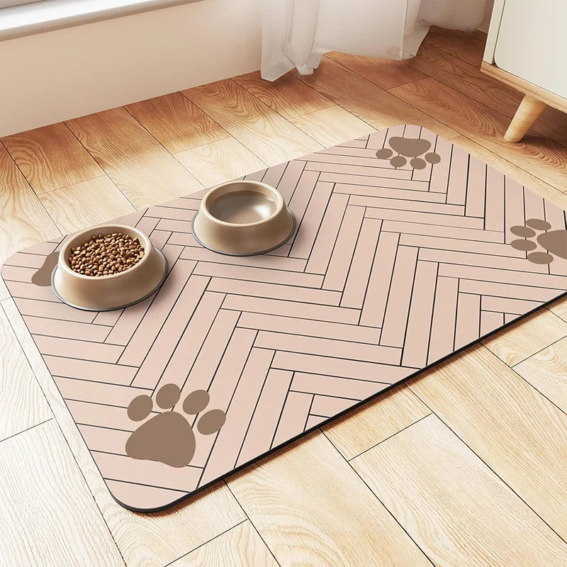 Tapete Alimentador para Pets - Absorvente e Antiderrapante!