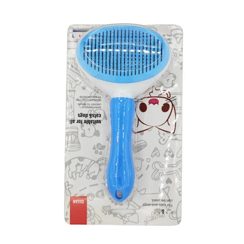 Pente Autolimpante para Gatos - Remove Pelos com Facilidade!