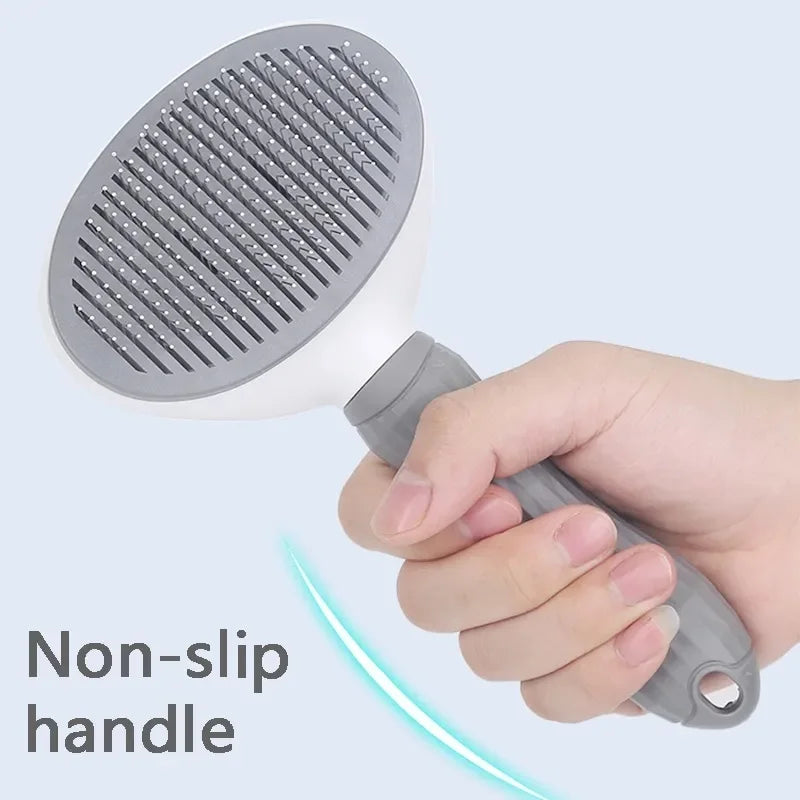 Pente Autolimpante para Gatos - Remove Pelos com Facilidade!