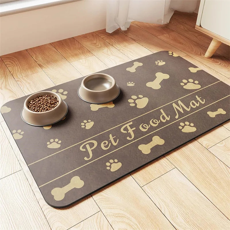 Tapete Alimentador para Pets - Absorvente e Antiderrapante!