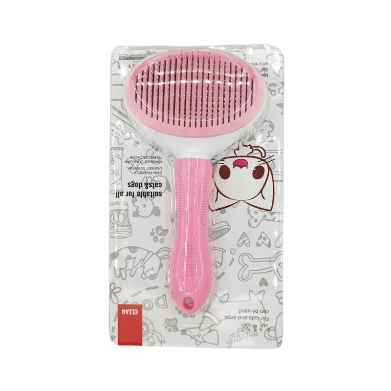 Pente Autolimpante para Gatos - Remove Pelos com Facilidade!